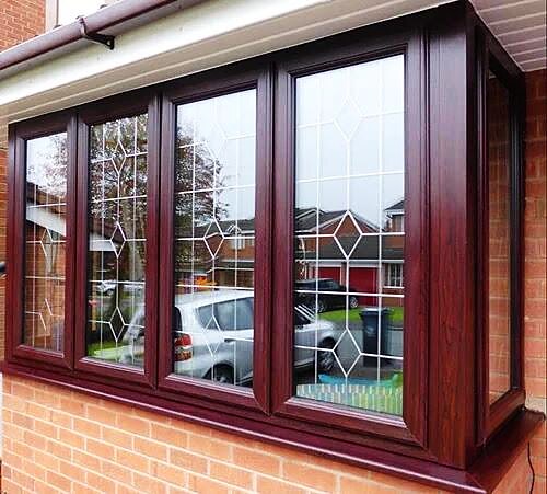 Double glazed window close up